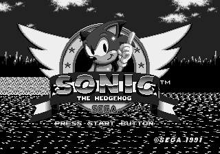 Sonic 1 Color Contrast (beta 4.3) Title Screen